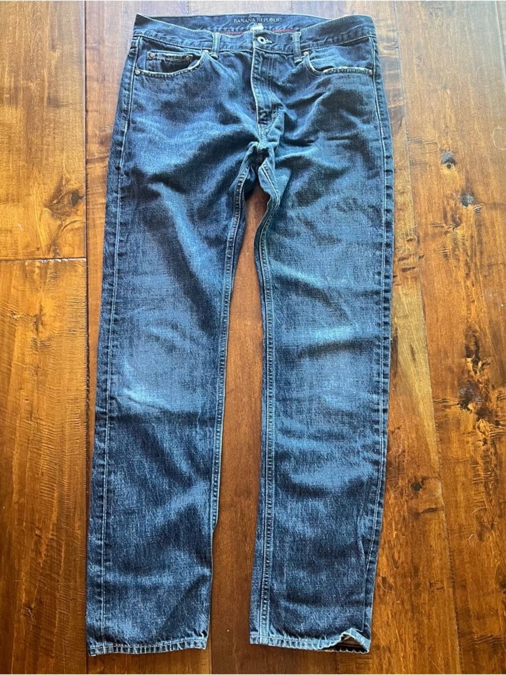 34x34 Banana Republic Men’s Slim Straight Dark Indigo Jeans
